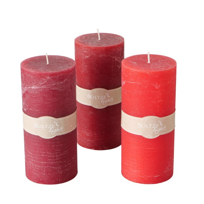 Pillar Candle - 20 x 9 cm, Choice of 3 Colours