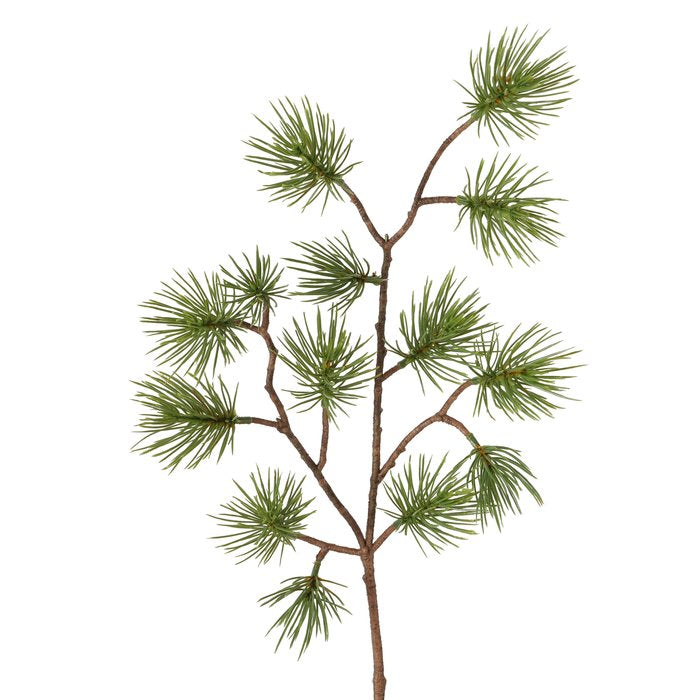 Pine branch Christmas decoration by Boltze for Cornucopia Home and Gift, natural green pine needles with realistic details.