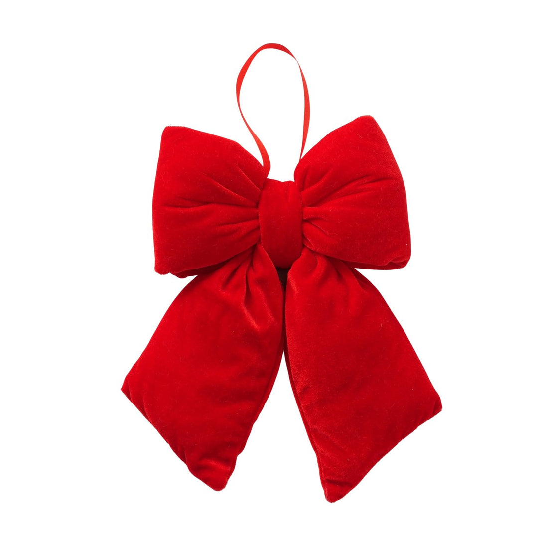 Large Decorative Red Christmas Bow with Hanger