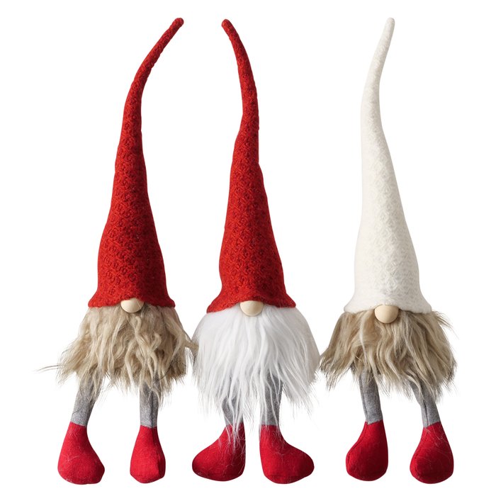 Santa Gnome Christmas Shelf Sitter - 42 cm