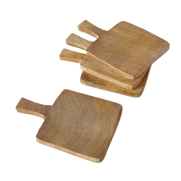 Handmade Mango Wood Chopping Board with Handle - 15 x 10 cm