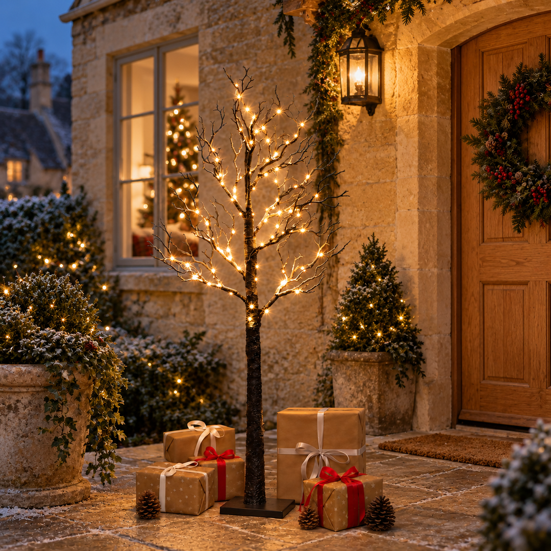 Frosted Winter LED Twig Tree - (Indoor/Outdoor)