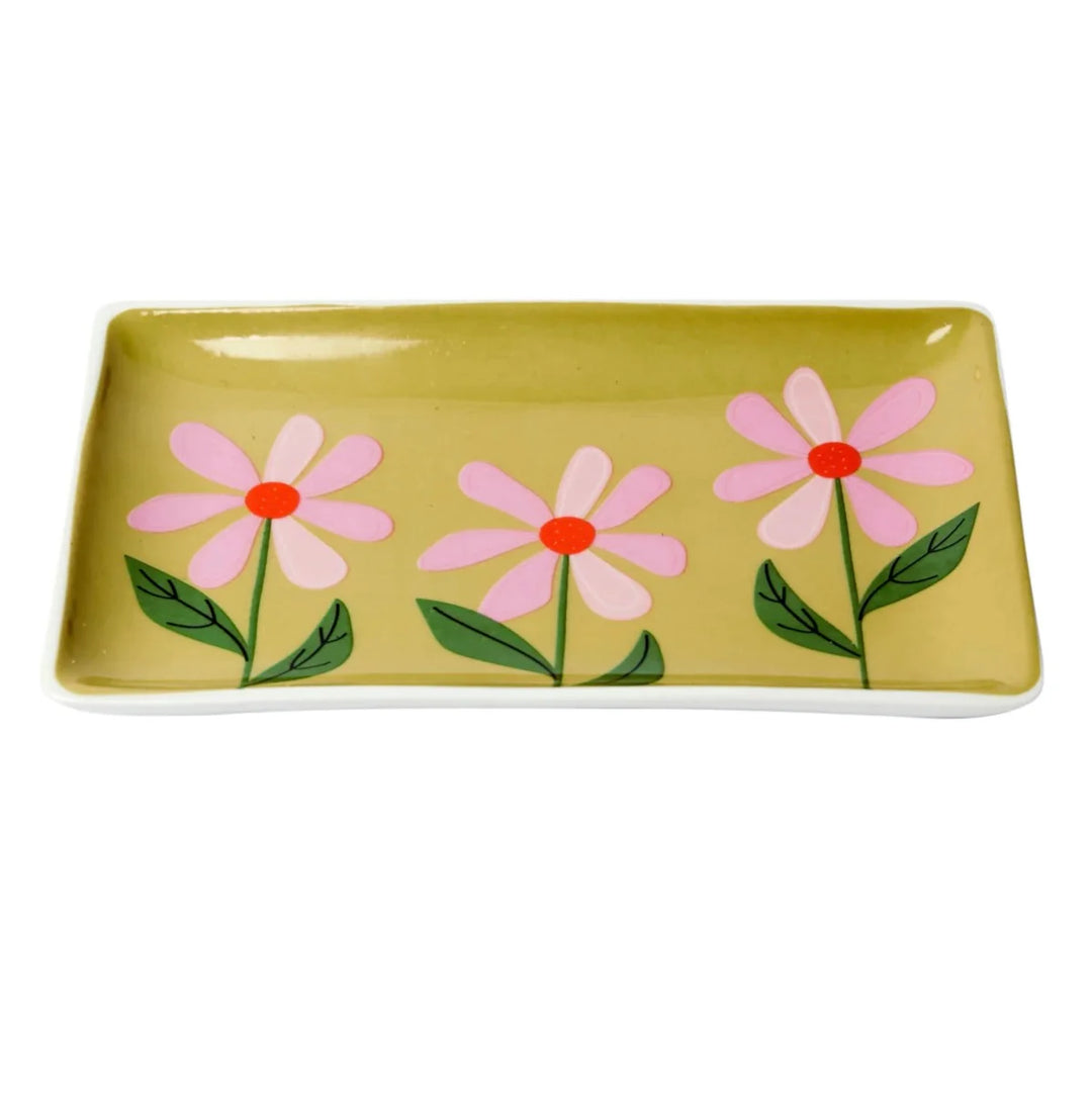 Olive Rectangular Trinket Dish
