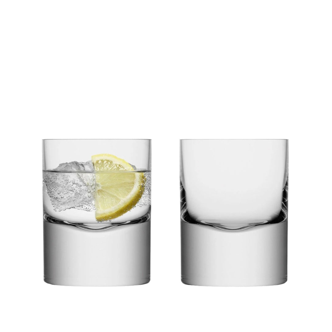Two clear Boris tumblers, 250ml each, by LSA International, displayed on a plain background.