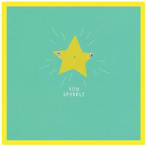 You Sparkle Googly Eye Card