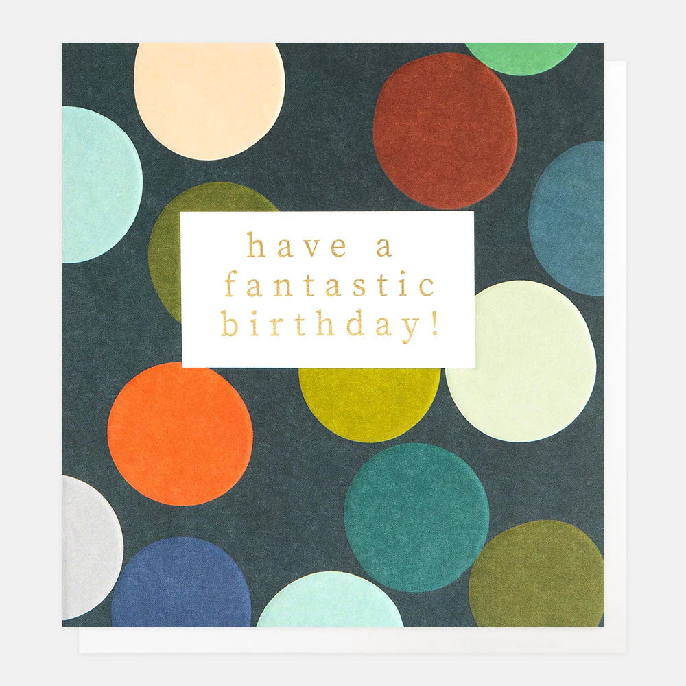 Caroline Gardner birthday card featuring colorful floral design, perfect for celebrating special occasions.