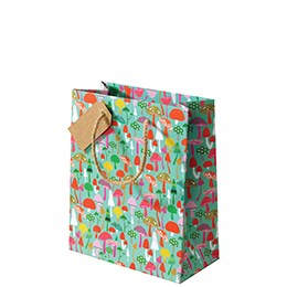 Medium cinnamon mushroom gift bag from Cornucopia Home and Gift by Cinnamon Aitch, featuring a charming mushroom design.