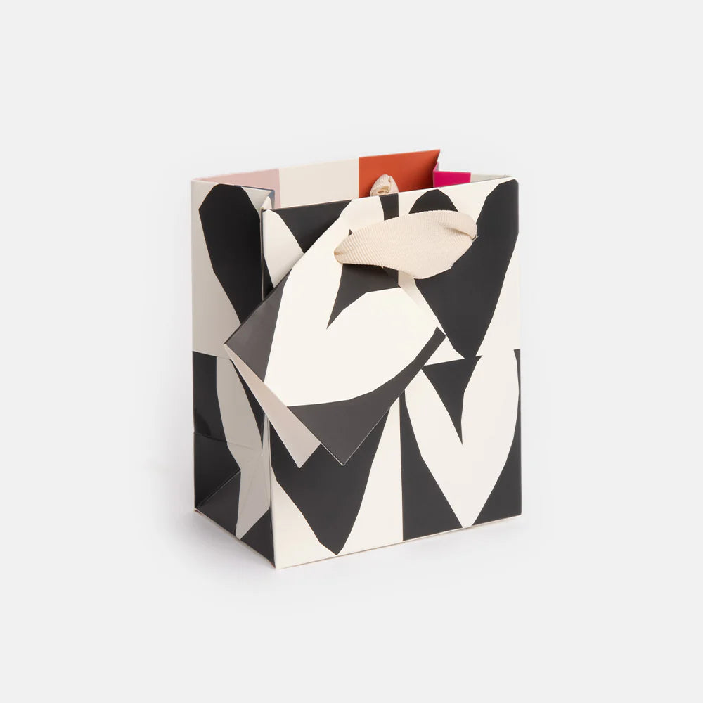 Mono Checkmate Heart Small Gift Bag
