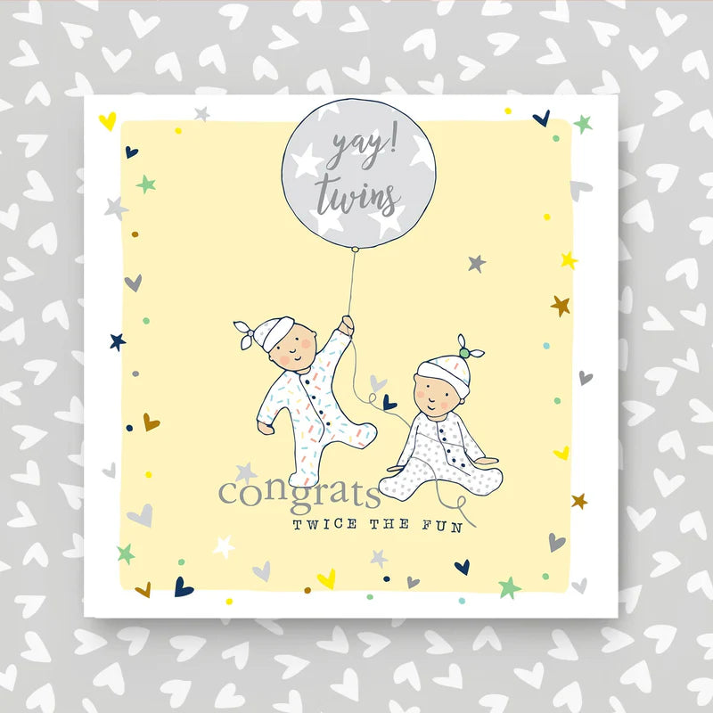 Congrats New Baby Twins Card