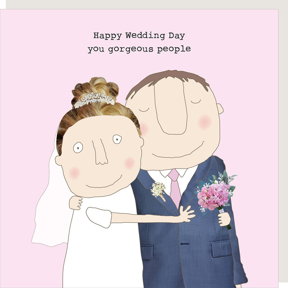 Elegant wedding card by Rosie Made a Thing for Cornucopia Home and Gift, featuring a beautiful design suitable for special occasions.