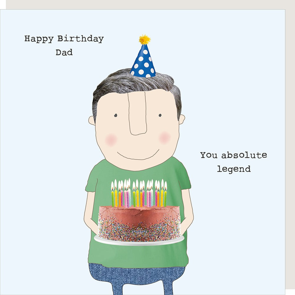 Rosie Made a Thing Dad Legend card from Cornucopia Home and Gift featuring a heartfelt design for Father's Day or special occasions.