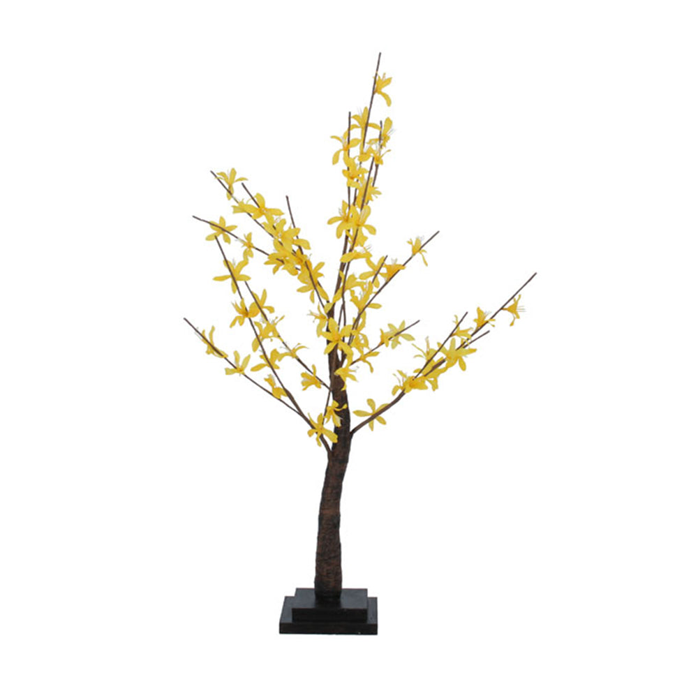 Yellow Forsythia Twig Tree by Gisela Graham, 75cm, decorative Easter branch with vibrant yellow blossoms for home decor.