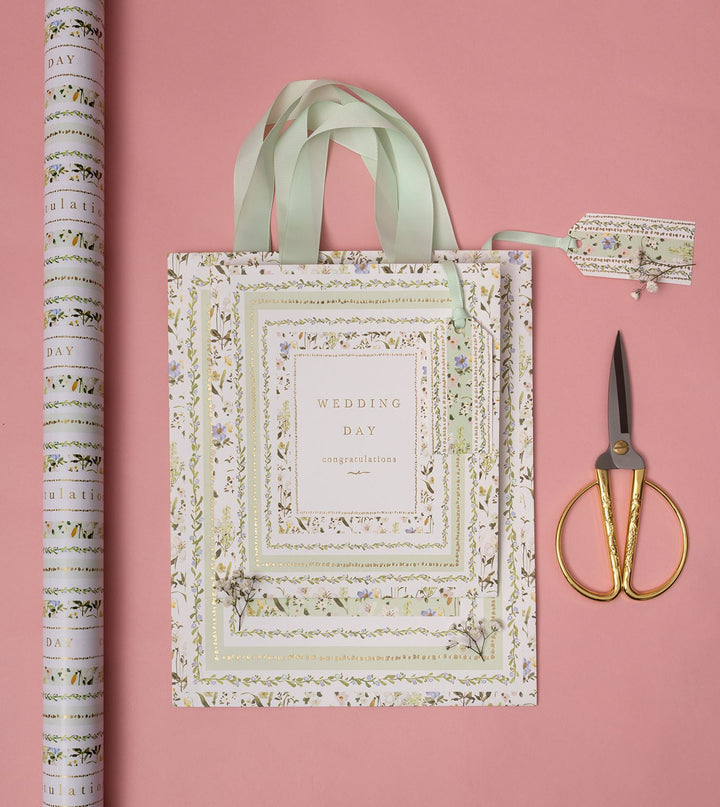 Large Wildflower Wedding Gift Bag