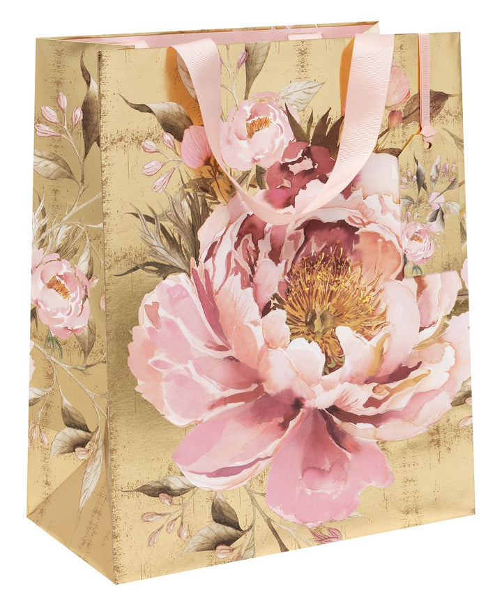 Medium Gilded Peony Gift Bag