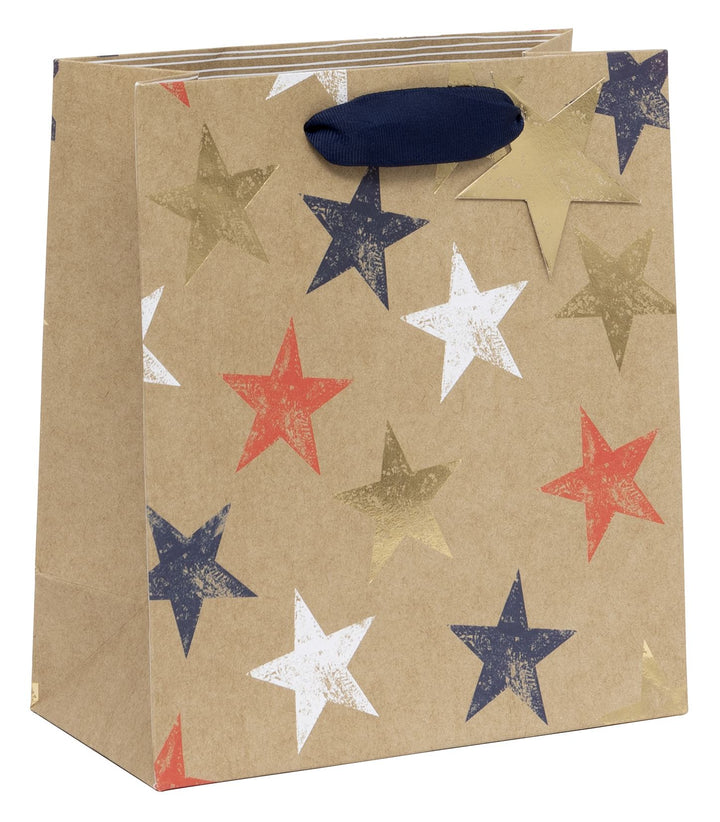 Kraft Stars Medium Bag