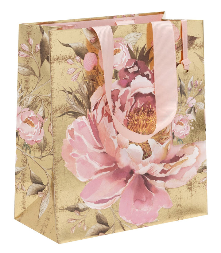Large Gilded Peony Gift Bag