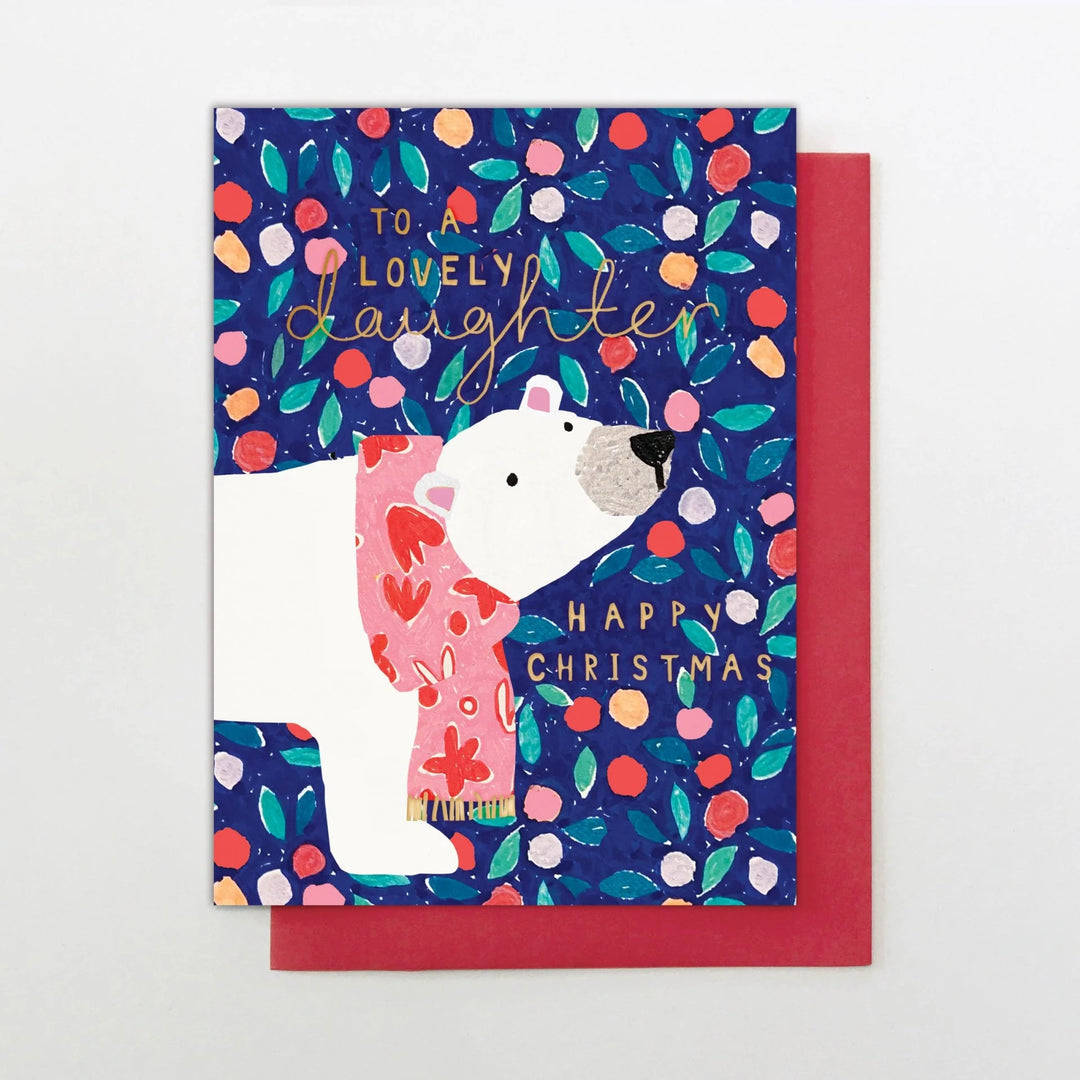 Daughter Christmas Card - Polar Bear