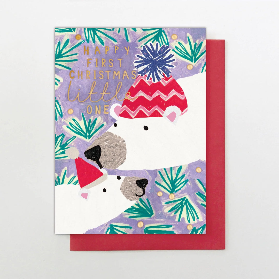 First Christmas Polar Bears Card