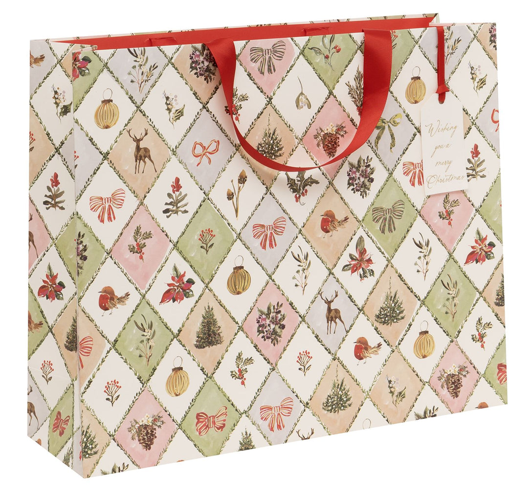 Landscape Winter Weave Foil Gift Bag