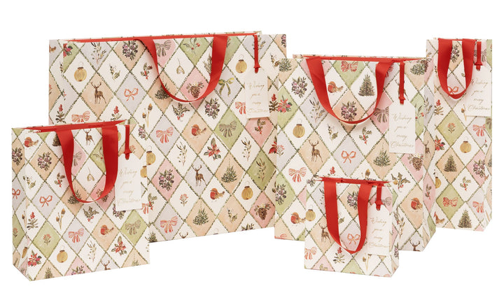 Landscape Winter Weave Foil Gift Bag