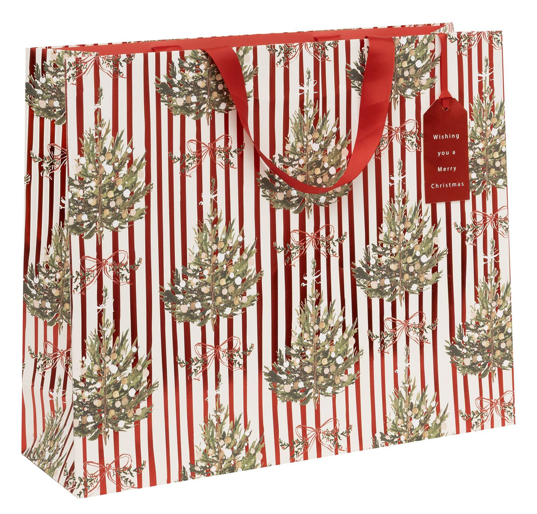 Landscape Striped Spruce Foil Gift Bag