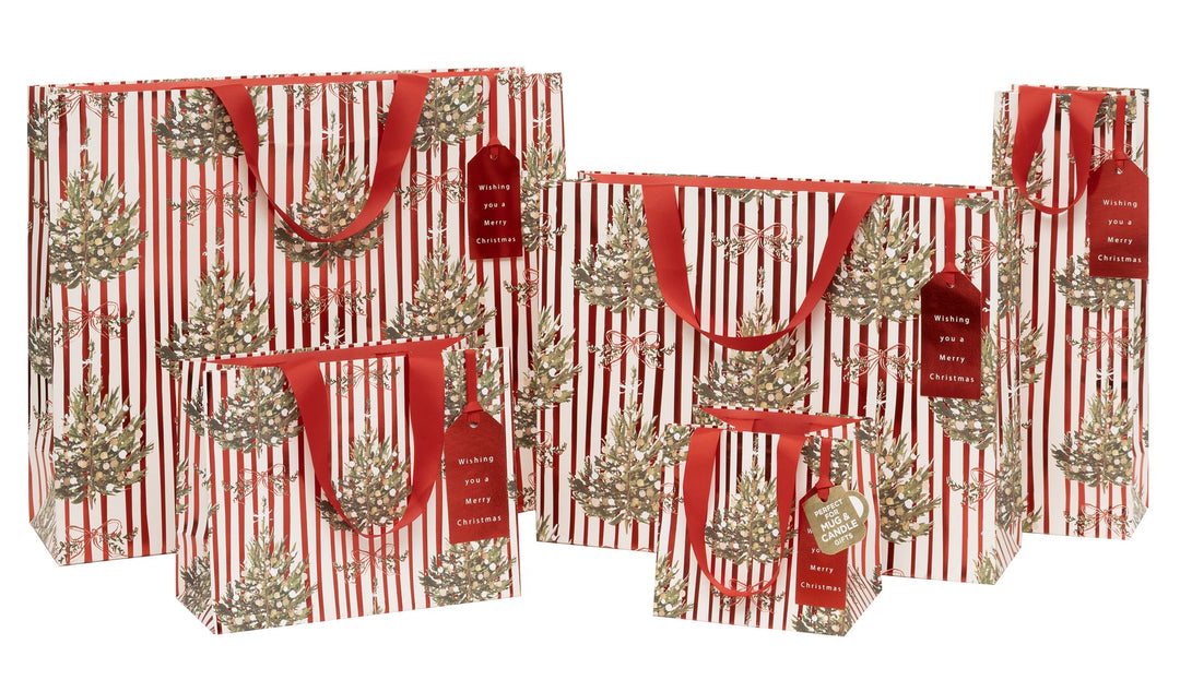 Landscape Striped Spruce Foil Gift Bag
