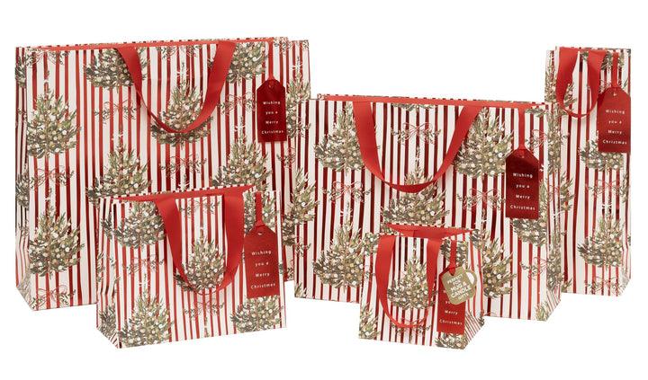 Landscape Striped Spruce Foil Gift Bag