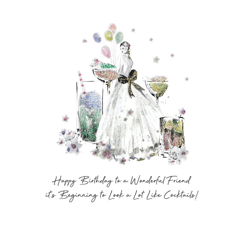 Happy birthday greeting card from Five Dollar Shake featuring a heartfelt message for a wonderful friend, by Cornucopia Home and Gift.