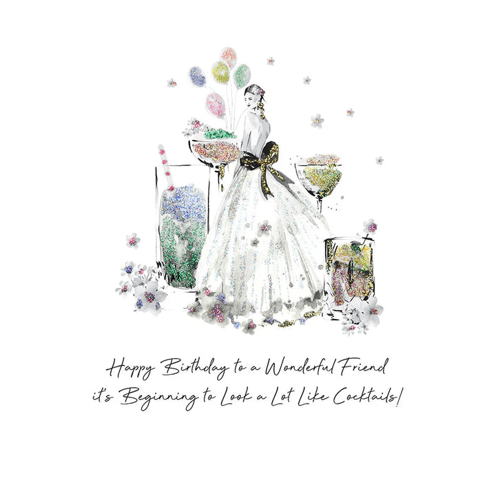Happy birthday greeting card from Five Dollar Shake featuring a heartfelt message for a wonderful friend, by Cornucopia Home and Gift.