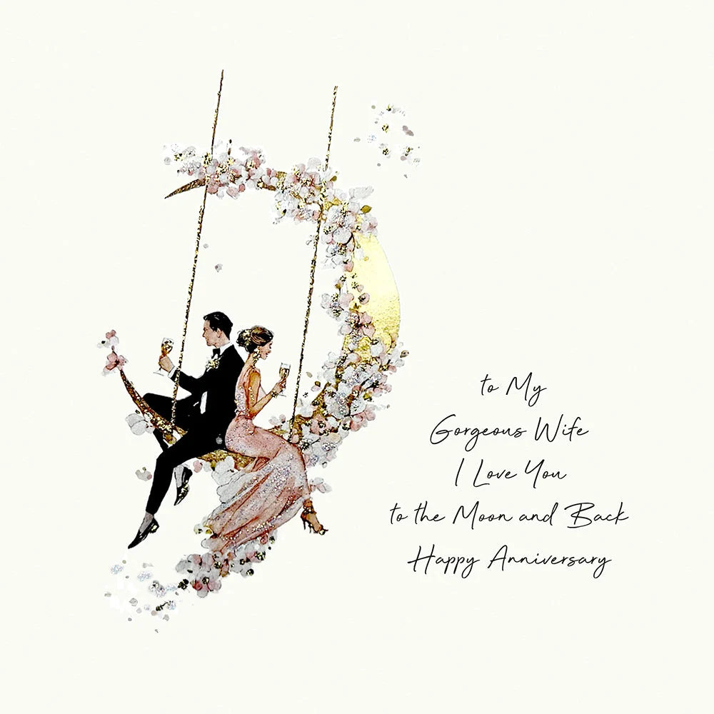 Gorgeous Wife Love You to the Moon &amp; Back Card