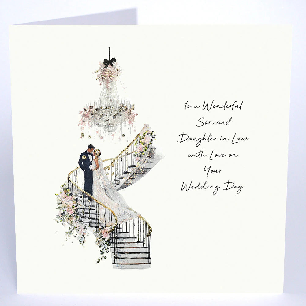 To A Wonderful Son And Daughter In Law With Love Your Wedding Day Card