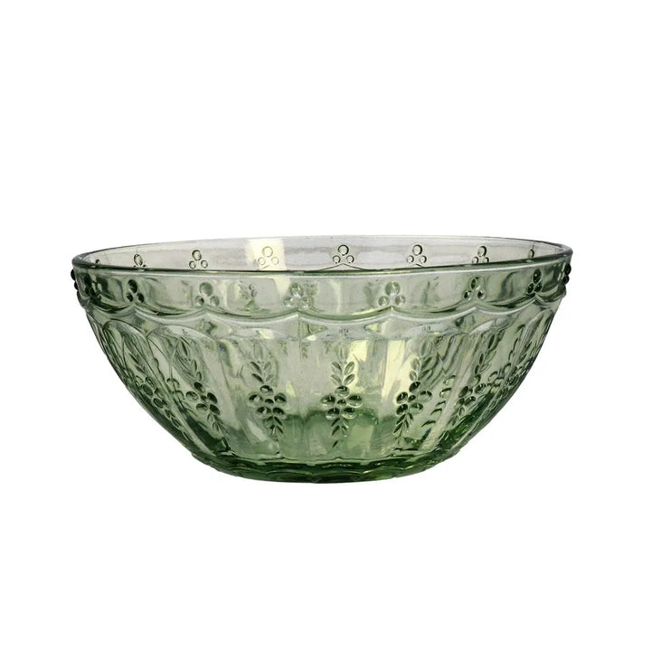 Pressed Glass Nibble Bowl - Green