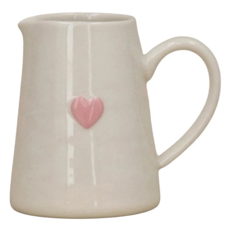 Mini Pink Heart Jug