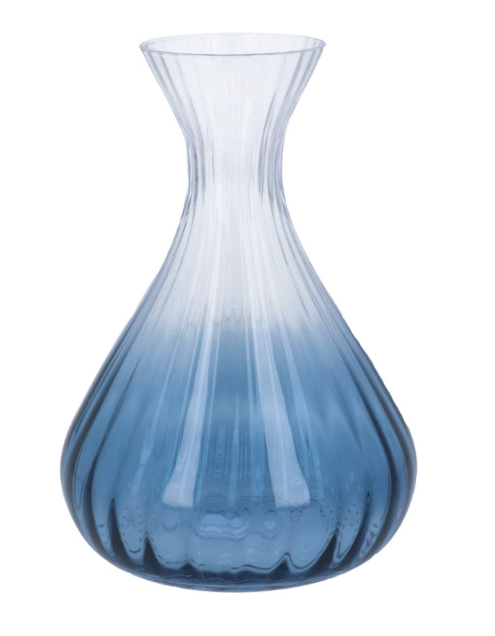 Glass Decanter - Blue Ombre