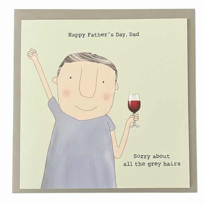 Grey Hairs Fathers Day Card