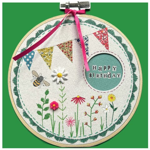 Happy Birthday Bunting Card