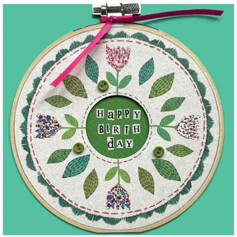 Tulips Happy Birthday Card