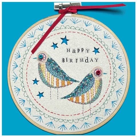 Happy Birthday Birds Card
