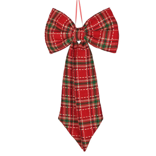 Red Tartan Bow