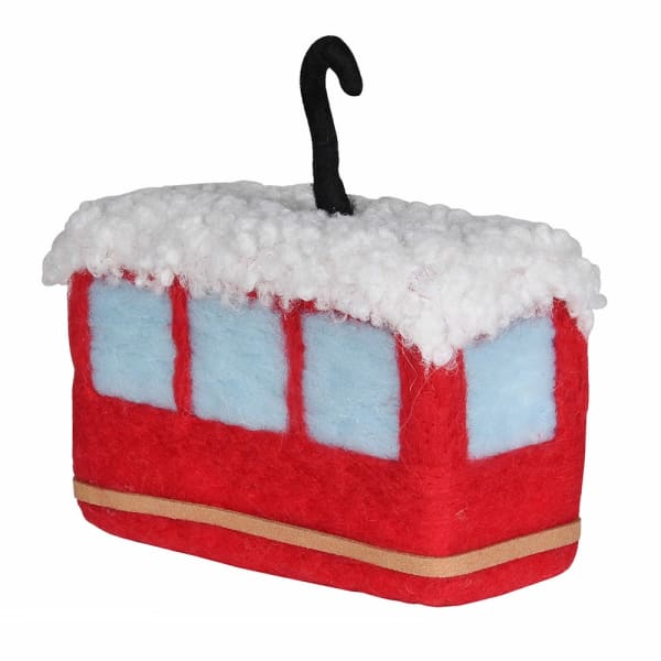 Coach House Christmas Gondola Ski Lift decoration by Cornucopia Home and Gift, featuring festive holiday-themed ski lift design.