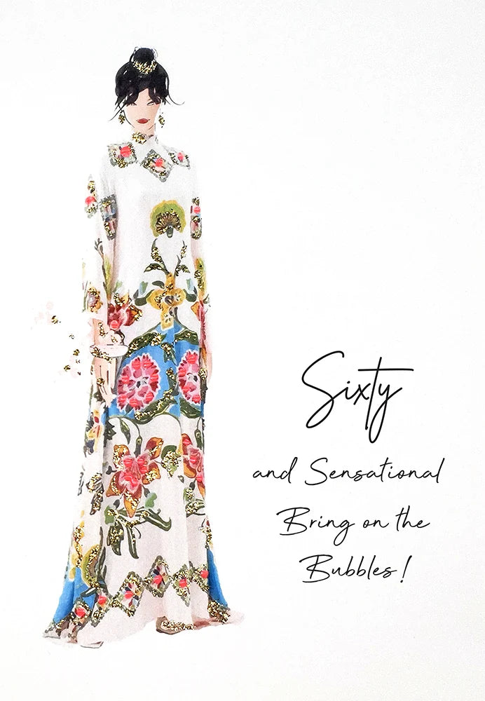 60 - Sixty &amp; Sensational 60th Birthday Card