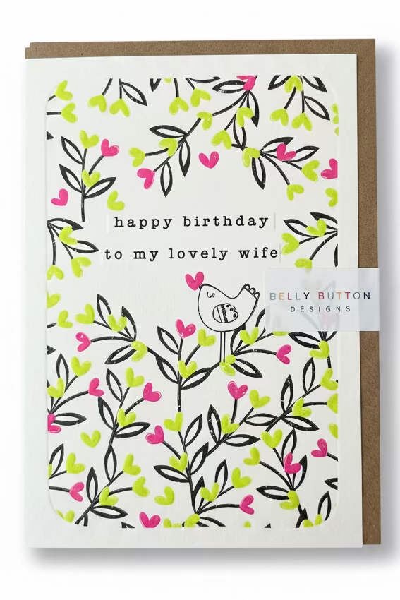 Happy Birthday To My Lovely Wife Card