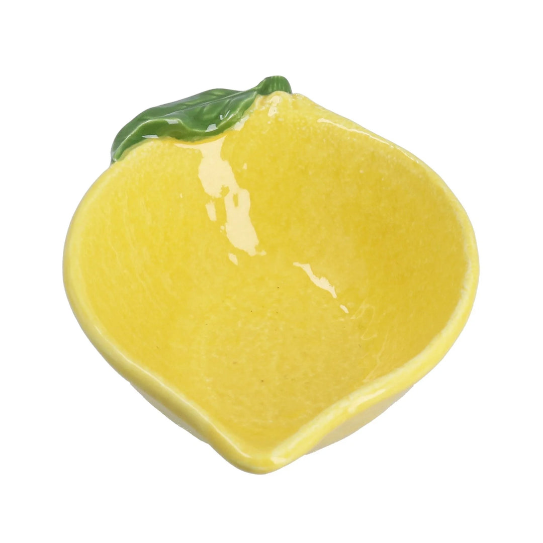 Medium Lemon Shape Stoneware Dish