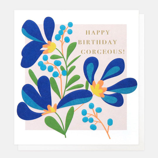 Caroline Gardner birthday card with colorful floral design and cheerful message, perfect for celebrating special occasions.