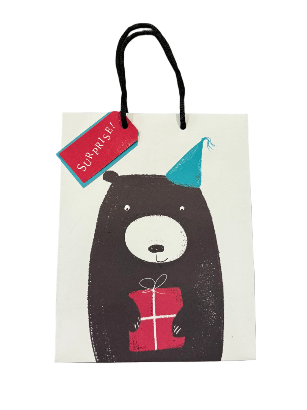 Bear Med Present gift bag by The Art File, featuring a cute bear design, ideal for gift packaging from Cornucopia Home and Gift.