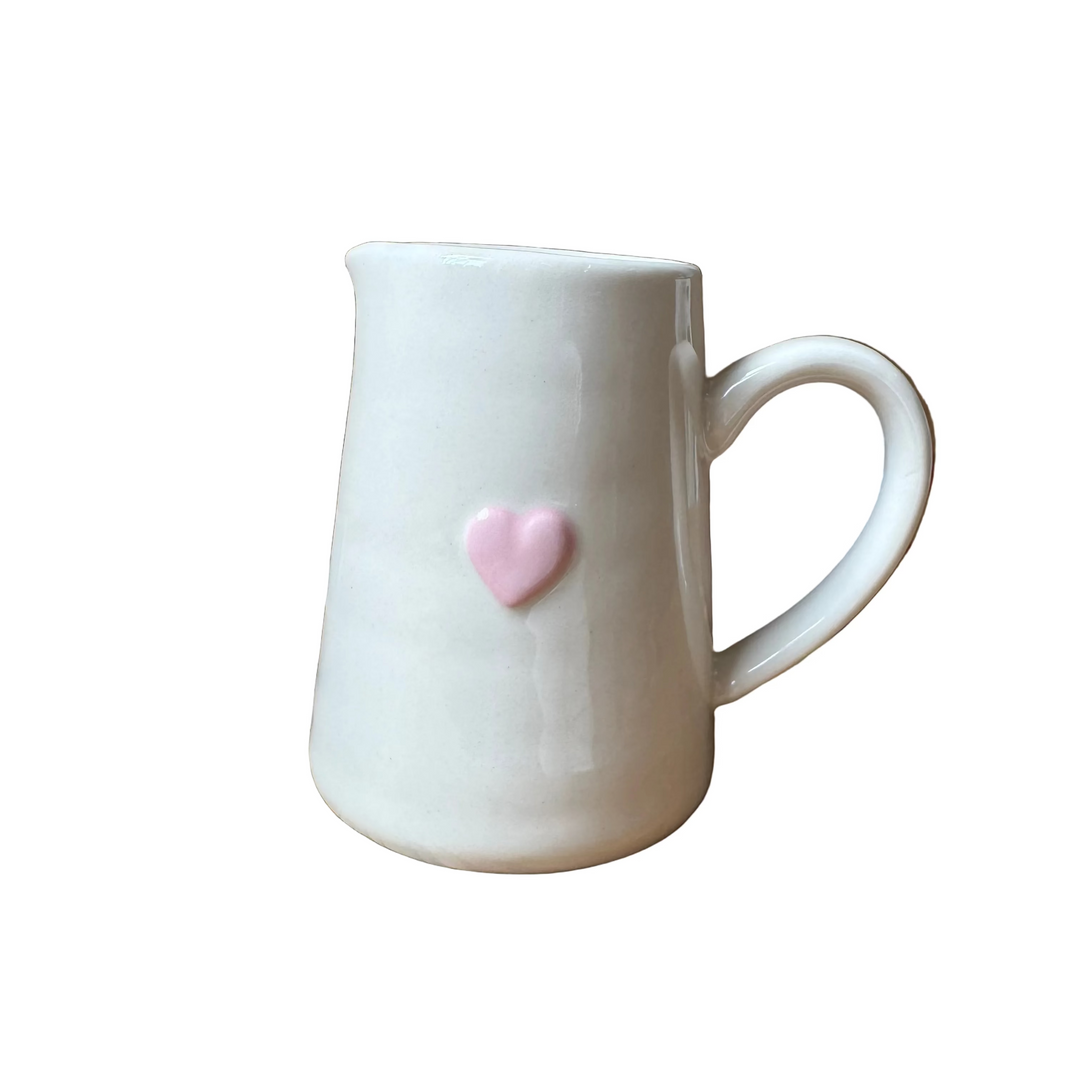 Mini Pink Heart Jug