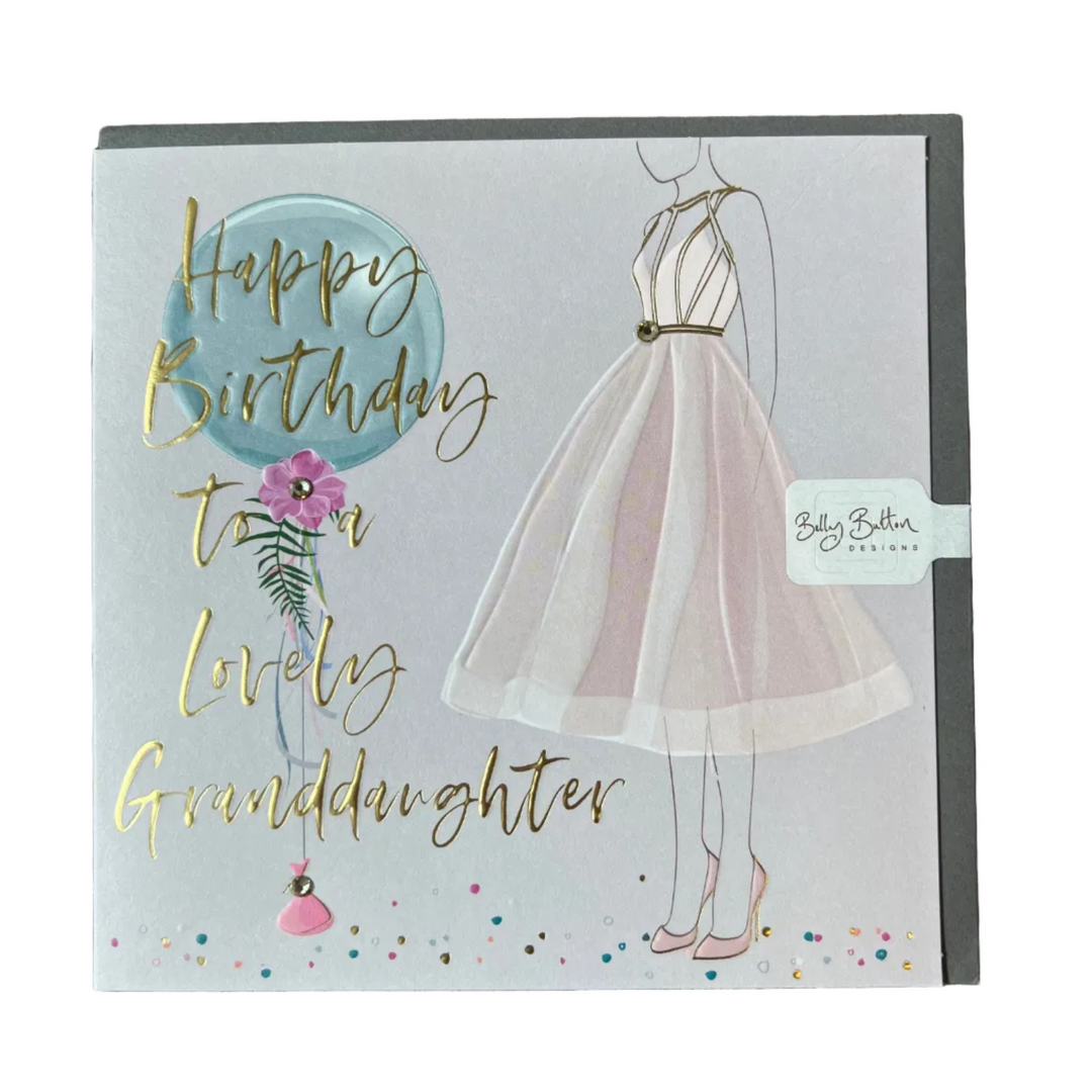 Lovely Granddaughter Birthday Card