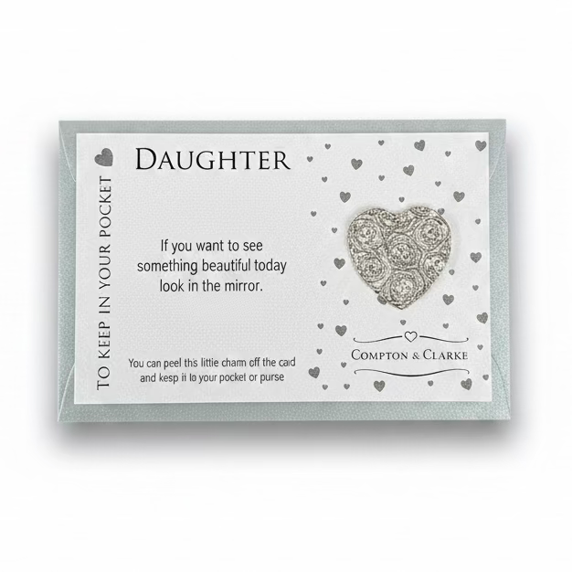 Daughter Carded Pocket Charm
