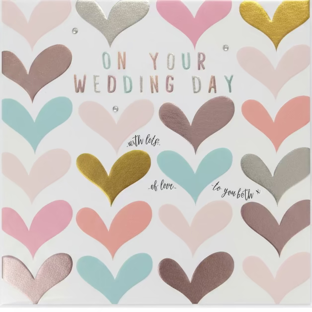 Wedding Day Hearts Card