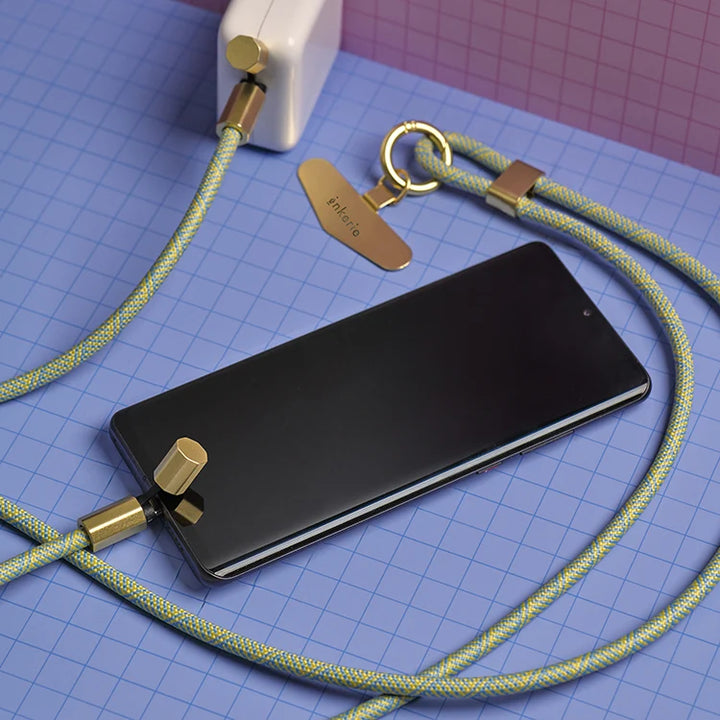 Phone Lanyard &amp; Cable - Blue